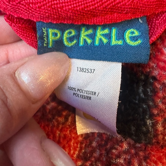 Pekkle plaid front pocket hooded kids robe housecoat loungewear belt cabincore - Picture 4 of 6